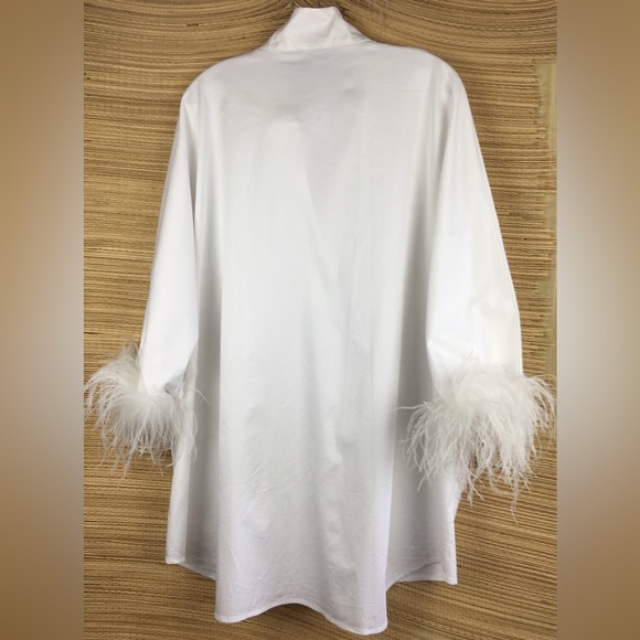 TUCKERNUCK White Feather Cuffs Willow Blouse Size XXXL - Picture 8 of 14